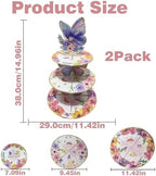 2PCS 3 Tier Butterfly Cupcake Stand, Suitable for Butterfly Themes - Easy to Assemble& Reusable(3Butterfly) in, alternate