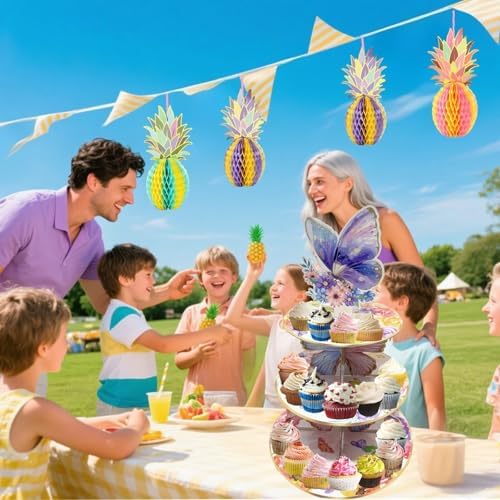 2PCS 3 Tier Butterfly Cupcake Stand, Suitable for Butterfly Themes - Easy to Assemble& Reusable(3Butterfly) in, alternate