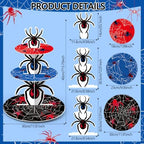 2Pcs 3 Tier Spider Cupcake Stand Decoration Spider Cupcake Tower in Multicolor, alternate view 3