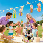 2PCS 3 Tier Unicorn Cupcake Stand, Cupcake Stand Cardboard - Easy to Assemble& Reusable(4Unicorn) in, alternate view 4