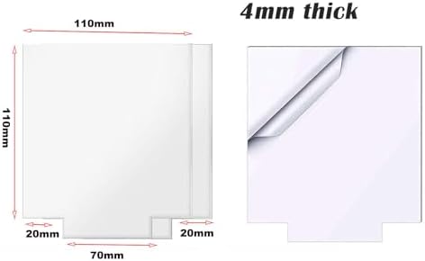 2Pcs 4.33" Wood LED Light Base with Acrylic Sheet for DIY Display Projects, alternate view 5