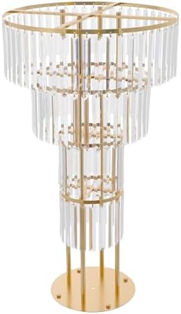 2PCS 4-Tier Gold Crystal Flower Stand for for Wedding(Round Base), alternate view 3
