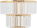 2PCS 4-Tier Gold Crystal Flower Stand for for Wedding(Round Base), alternate view 5