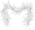2Pcs 5.8Ft Artificial Fall Boston Fern Vines White Greenery Garland