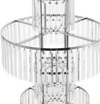 2pcs 5 Tier Wedding Flower Stand, 43.3" Square Base Vases Centerpieces in Silvery/Square Base, alternate view 6
