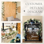 2Pcs 6.5FT Fake Floral Greenery Garland for Backdrop Wedding Decor, alternate view 6