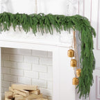 2Pcs 6FT Christmas Garlands, Real Touch Norfolk Pine Garland, alternate view 5