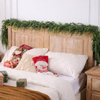2Pcs 6FT Real Touch Norfolk Pine Garland for Christmas Decorations Indoor, alternate view 6