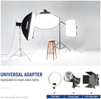 2Pcs 9.2ft Stainless Steel Light Stands, Spring Cushioned Heavy Duty Photography Tripod Stand with 1/4"-3/8", alternate view