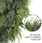 2PCS 9FT Artificial Real Touch Christmas Cedar Garland, alternate view 3