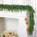 2Pcs 9FT Christmas Garlands, Real Touch Norfolk Pine Garland, alternate view 4