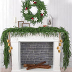 2Pcs 9FT Christmas Garlands, Real Touch Norfolk Pine Garland, alternate view 5