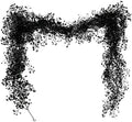 2Pcs Artificial Black Wisteria Garland 5.6Ft Plastic Halloween Vine