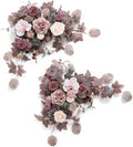 2PCS Artificial Floral Swags, Dusty Rose & Mauve