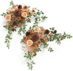 2PCS Artificial Floral Swags, Walnut Brown