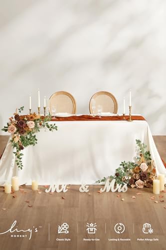 2PCS Artificial Floral Swags, Walnut Brown, alternate view 2