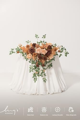 2PCS Artificial Floral Swags, Walnut Brown, alternate view 4