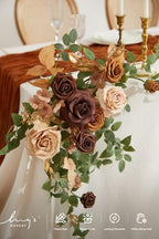 2PCS Artificial Floral Swags, Walnut Brown, alternate view 5