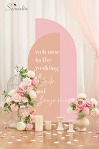 2Pcs Artificial Flowers Pink White Flower Silk Flowers for Wedding, alternate view 4