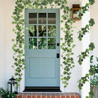 2Pcs Artificial Grape Leaves Ivy Vine 5.9Ft Silk Green Leaf Garland, alternate view 2