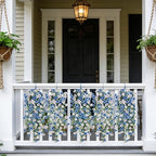 2PCS Artificial Hanging Flowers for Outdoor Decorations, WH + BL, alternate view 4