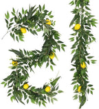 2Pcs Artificial Ivy Vines with Lemon&Willow&Eucalyptus&Fern 5.9Ft