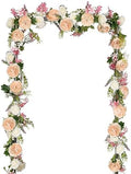 2Pcs Artificial Peony Flower Garland - Silk Peony Garland with Pink and White Flowers for Wedding Party Table