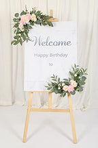 2pcs Artificial Wedding Arch Flowers for Wedding Sign, Floral Swag Dusty Decor for Reception Ceremony Backdrop, alternate