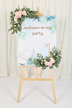 2pcs Artificial Wedding Arch Flowers for Wedding Sign, Floral Swag Dusty Decor for Reception Ceremony Backdrop, alternate