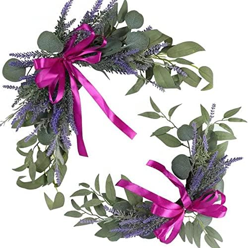 2pcs Artificial Wedding Arch Flowers for Wedding Sign, Floral Swag Dusty Decor for Reception Ceremony Backdrop