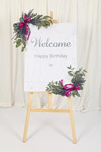 2pcs Artificial Wedding Arch Flowers for Wedding Sign, Floral Swag Dusty Decor for Reception Ceremony Backdrop, alternate