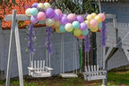 2Pcs Artificial Wisteria Garlands 5.6Ft Plastic Hanging Vine Purple, alternate view 4