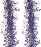 2Pcs Artificial Wisteria Garlands 5.6Ft Plastic Hanging Vine Purple, alternate view 6