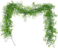 2Pcs Artificial Wisteria Garlands 5.6Ft Plastic Hanging Vines Green