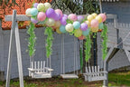 2Pcs Artificial Wisteria Garlands 5.6Ft Plastic Hanging Vines Green, alternate view 4