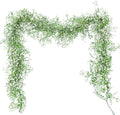 2Pcs Artificial Wisteria Garlands 5.6Ft Plastic Hanging Vines White