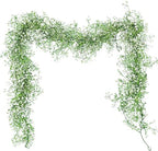2Pcs Artificial Wisteria Garlands 5.6Ft Plastic Hanging Vines White