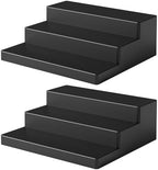 2PCS Cologne Perfume Organizer for Men,3 Tier Cologne Display Shelf & Fragrance Rack, Black Cupcake Stand and, alternate view
