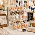 2Pcs Cookie Display Stand, 5-Tier Cookie Display Holder for Vendors &Bakery, Acrylic Clear Cookie Stand for, alternate view 2