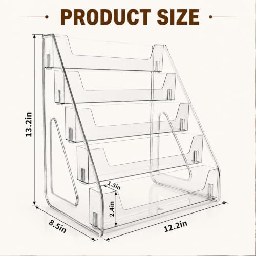 2Pcs Cookie Display Stand, 5-Tier Cookie Display Holder for Vendors &Bakery, Acrylic Clear Cookie Stand for, alternate view 3