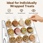 2Pcs Cookie Display Stand, 5-Tier Cookie Display Holder for Vendors &Bakery, Acrylic Clear Cookie Stand for, alternate view 6