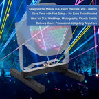 2Pcs DJ Light Stand, LED Par Can Floor Stand Pro DJ Lighting H Frame Uplighting Par38 Par56 Par64 Par Light, alternate view 5