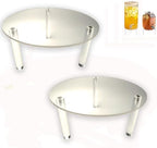 2Pcs Drink Dispenser Stand Only, Clear Acrylic Stands, Fit Max 7.87 Inch Diameter of Glass Drink Dispenser