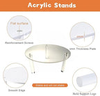 2Pcs Drink Dispenser Stand Only, Clear Acrylic Stands, Fit Max 7.87 Inch Diameter of Glass Drink Dispenser, alternate view 4