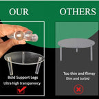 2Pcs Drink Dispenser Stand Only, Clear Acrylic Stands, Fit Max 7.87 Inch Diameter of Glass Drink Dispenser, alternate view 6