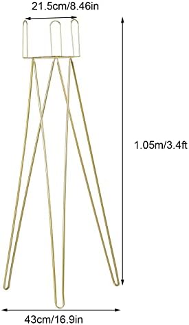 2Pcs Gold Flower Arrangement Stand, 3.4ft Wedding Table Centerpieces Flower Stand Display Rack Metal Flower Pot, alternate