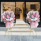 2Pcs Gold Flower Arrangement Stand, 3.4ft Wedding Table Centerpieces Flower Stand Display Rack Metal Flower Pot, alternate