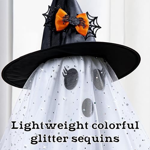 2pcs Halloween Decorations Indoor, Ghost Decor with String Lights Remote Control, Halloween Party Decorations, alternate view