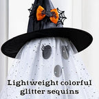 2pcs Halloween Decorations Indoor, Ghost Decor with String Lights Remote Control, Halloween Party Decorations, alternate view