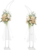 2pcs Large Wedding Arch 5.9Ft&6.9Ft Balloon Floral Arch Stand for Party